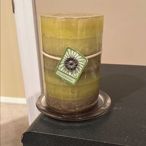 Green and Brown Scented Candle
